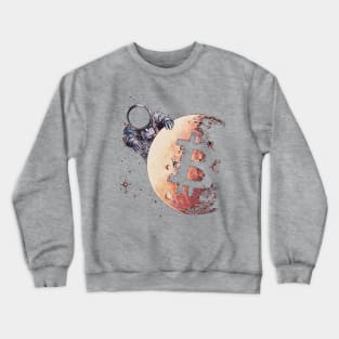 Bitcoin to the moon Crewneck Sweatshirt